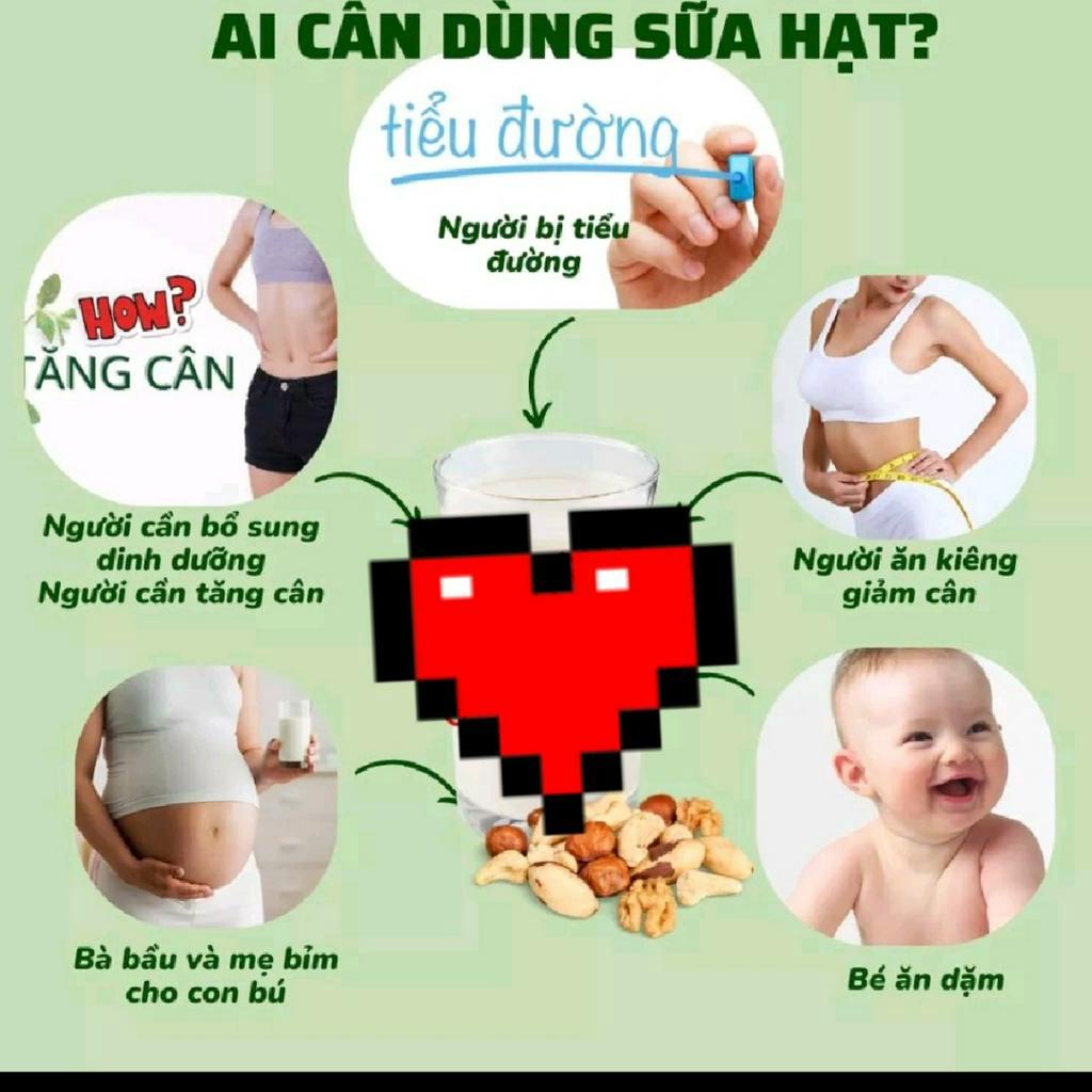 Nguyên liệu nấu sữa hạt tươi ngũ cốc set hạt dinh dưỡng làm sữa tự chọn