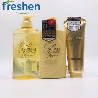 Dầu gội xả Phục hồi ngăn rụng tóc Premium Repair Tsubaki