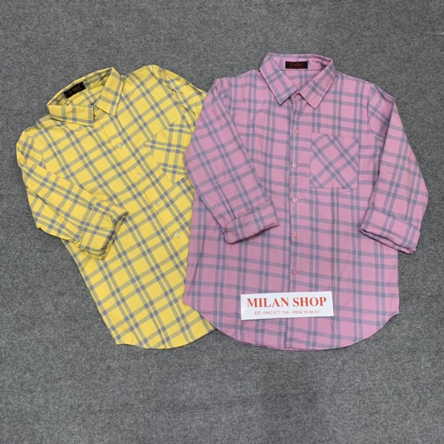 Áo sơ mi kẻ karo suông 20 mẫu hot nhất