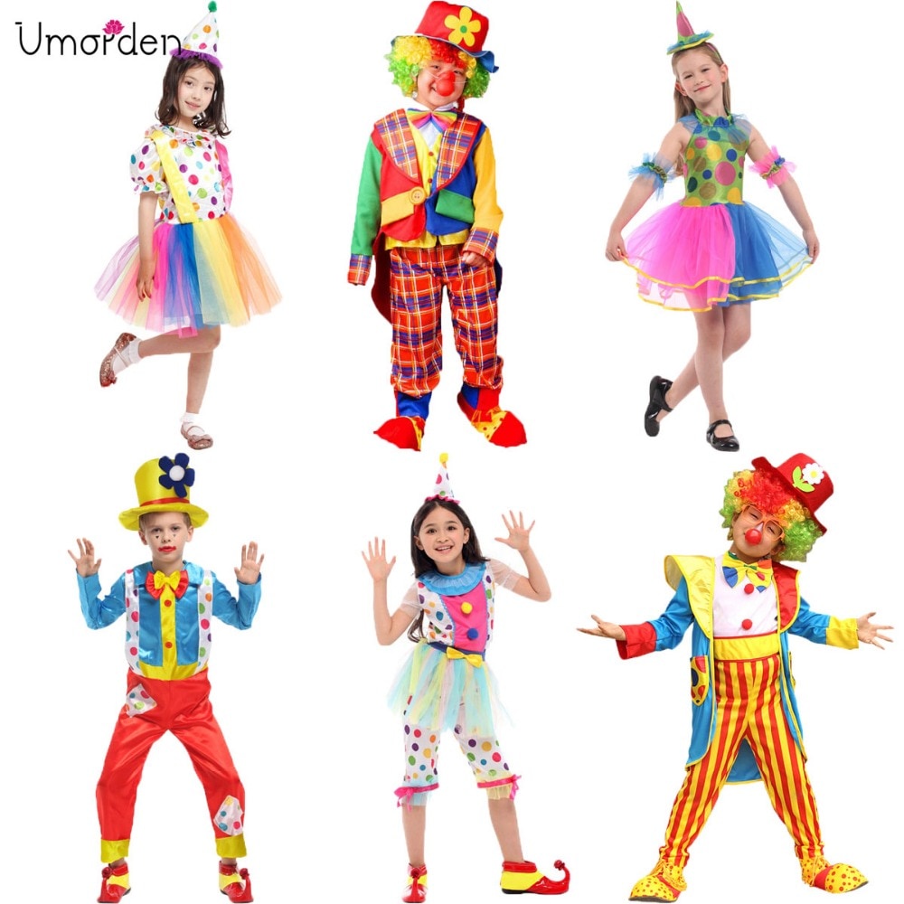 Bộ Đồ Hóa Trang Chú Hề Nghịch Ngợm Cho Bé Dịp Halloween