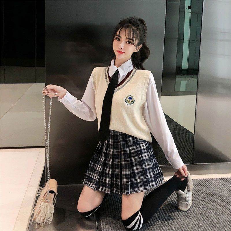 Chân Váy Caro Tennis xếp ly chữ a ngắn nữ ulzzang kẻ đen xòe cạp lưng cao vintage đẹp hàn quốc có quần trong Kozoda CV22 | BigBuy360 - bigbuy360.vn