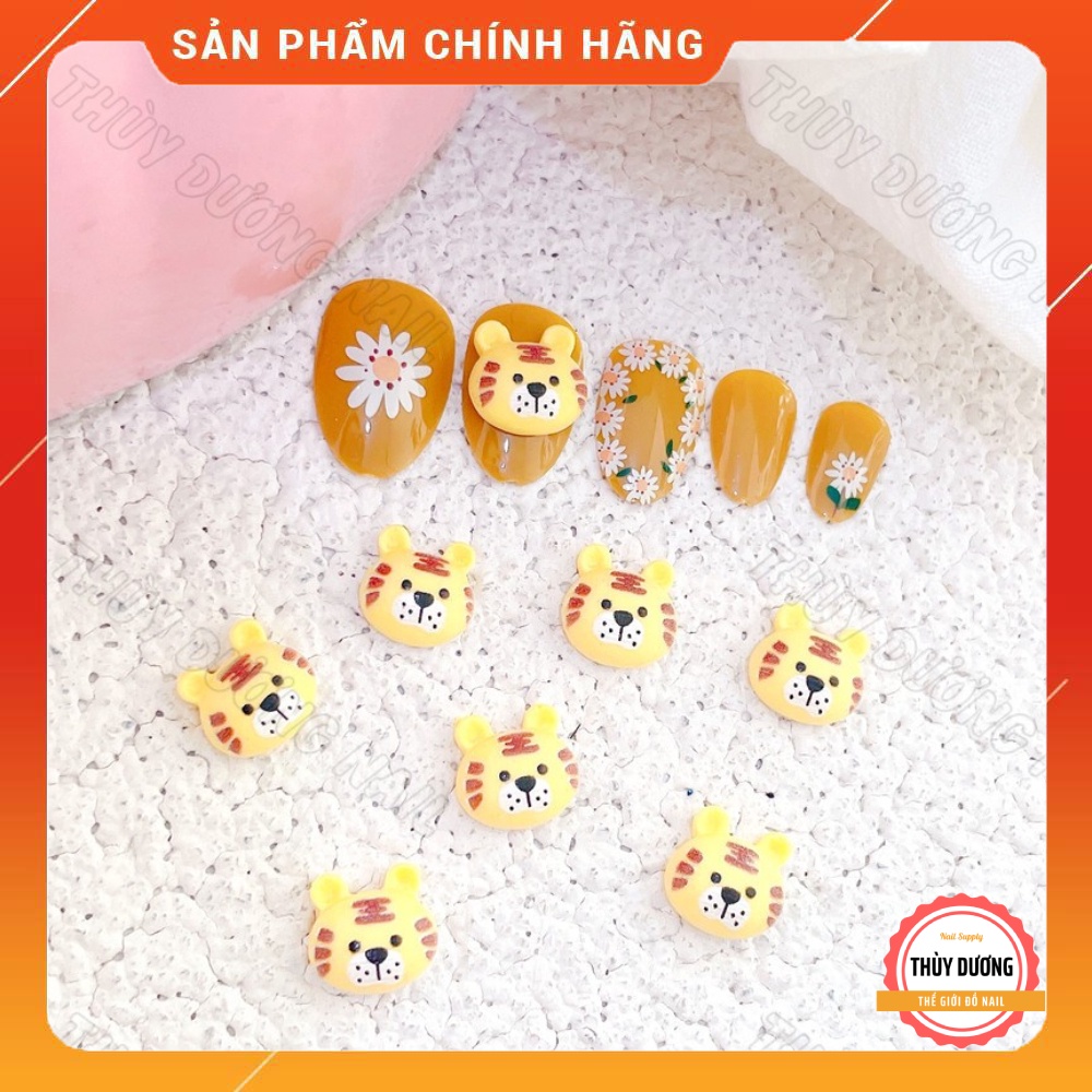 Charm hổ tết 2022 trang trí móng 3k/viên (combo 4 viên)