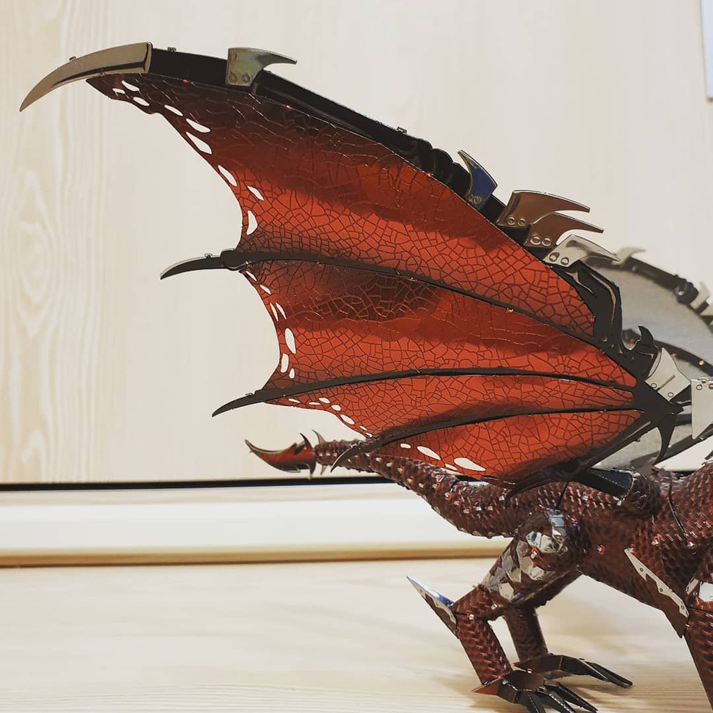 Mô hình 3D kim loại lắp ráp Piececool Rồng Đen The Black Dragon [ Chưa Lắp ]