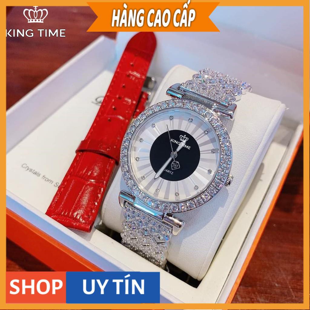Đồng hồ nữ KING TIME FULL Kim Cương - Mặt To Size Lớn Nổi Bật