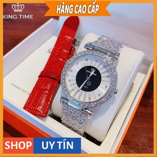 Đồng hồ nữ KING TIME FULL Kim Cương - Mặt To Size Lớn Nổi Bật