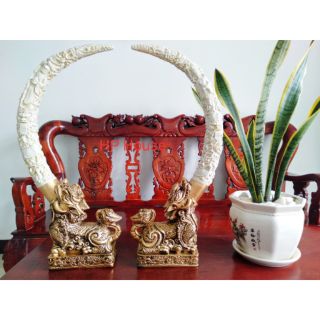 Tượng ngà voi làm quà tặng, trang trí ( cỡ đại)