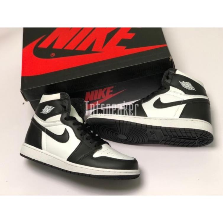 Giày thể thao nam nữ , giày bóng rổ , giày cổ cao trắng đen - JD high panda black white ! I