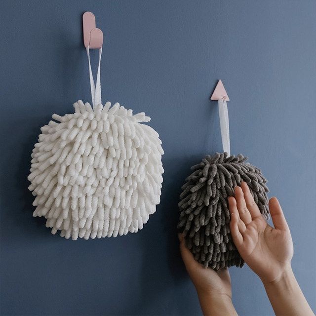 Khăn lau tay nhà bếp phòng tắm hình quả bồng thấm hút nhanh gọn nhẹ treo tường