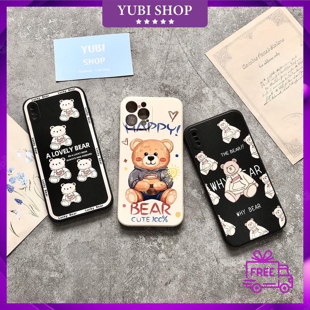 Ốp Lưng Iphone - Ốp Viền Vuông Gấu вέ.άŕ 6/6splus/7/7plus/8/8plus/X/Xr/Xs/11/12/13/Pro/Max/Plus/Promax - Hot