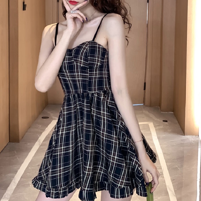 Đầm Hai Dây Mùa Hè Phong Cách Pháp Hàng Mới 2022 Cho Nữ