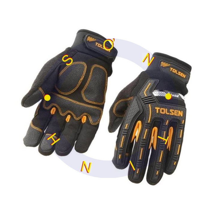 45047 găng tay cơ khí công nghiệp tolsen