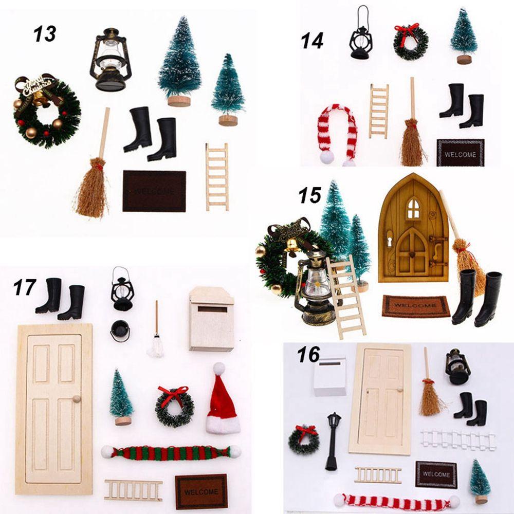 RAINBOW 1 Bộ Thảm Và Cây Chổi Mini Trang Trí Nhà Búp Bê