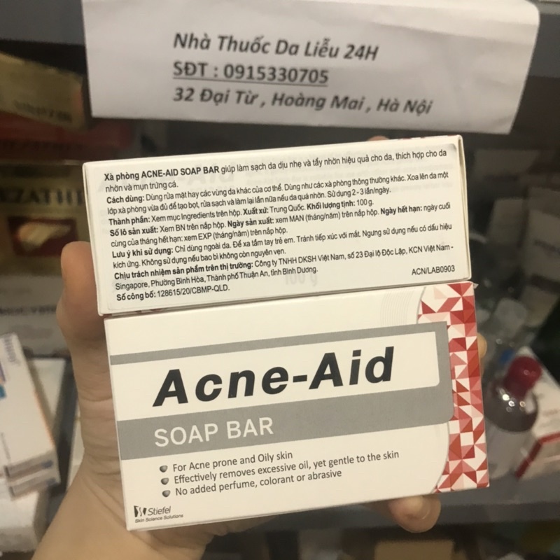 Xà phòng tắm Acne Aid bánh cho mụn lưng ngực