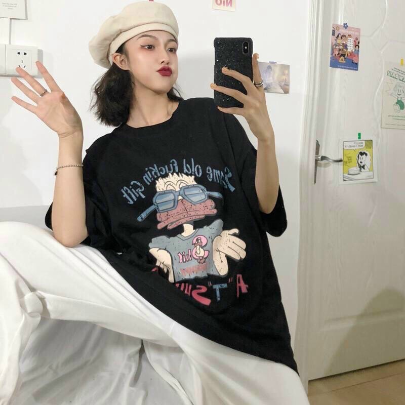 Áo Thun Nữ Form Rộng Tay Lỡ In Hình Cá Tính Mới HOT - ĐĂNG QUANG CLOTHER