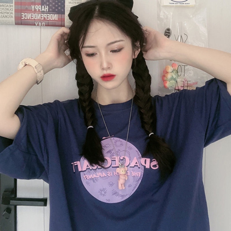Mới Áo Thun Dáng Rộng Phong Cách Hàn Quốc Trẻ Trung Năng Động