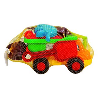 Đồ chơi đi biển HT80040 (Xe ben, xẻng xúc cát, đồ chơi cát), thương hiệu Hoàng Thu, nhựa an toàn.
