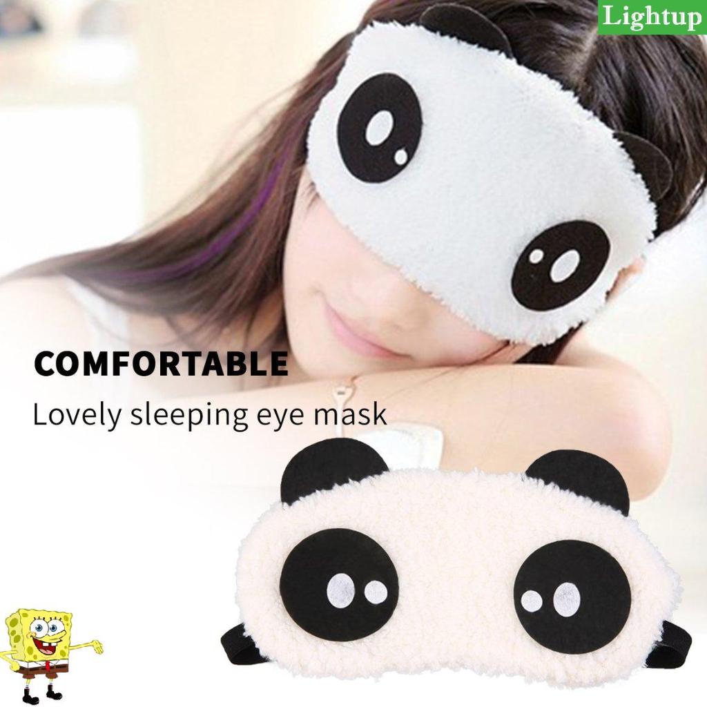 Mặt nạ ngủ hình gấu trúc dễ thương bịt mắt che mắt đi du lịch ngủ hỗ trợ mắt (7.2)