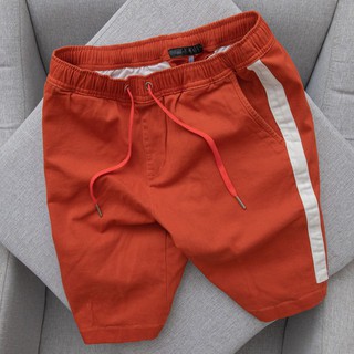 Quần kaki lưng thun phối viền co giãn 4 chiều Cam QKK03 - Mengo
