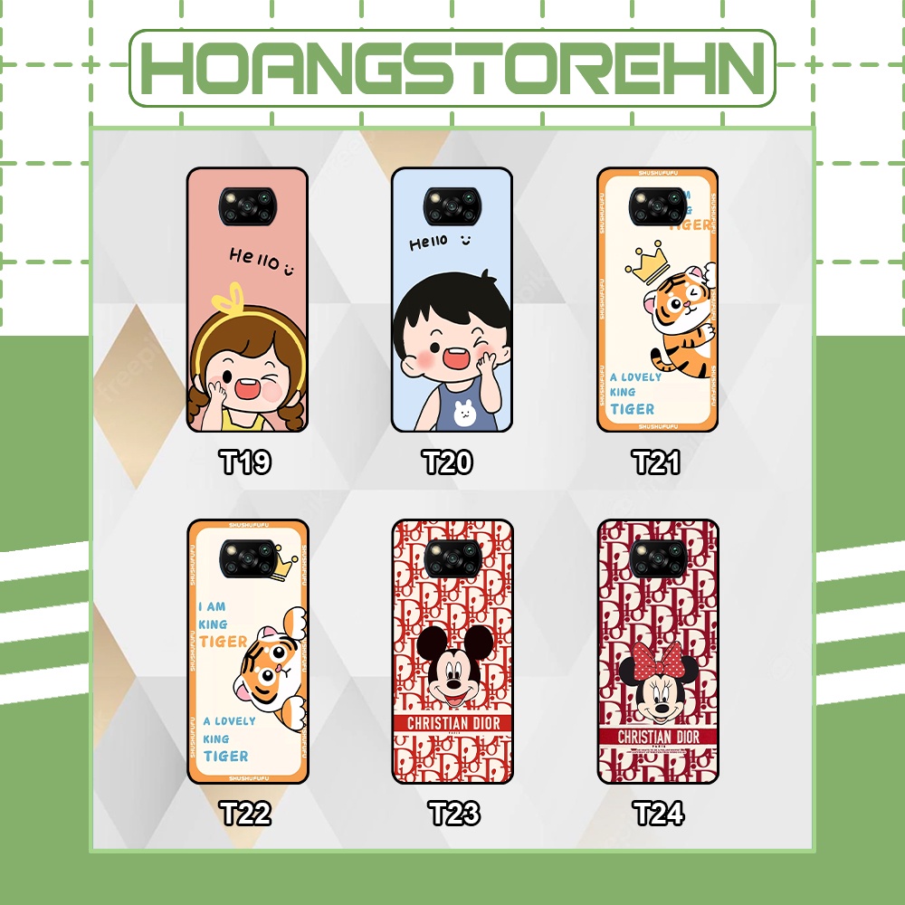 Ốp Xiaomi Poco X3 / Poco X3 Pro in hình mickey, hổ, kingtiger siêu rẻ T19 - T24