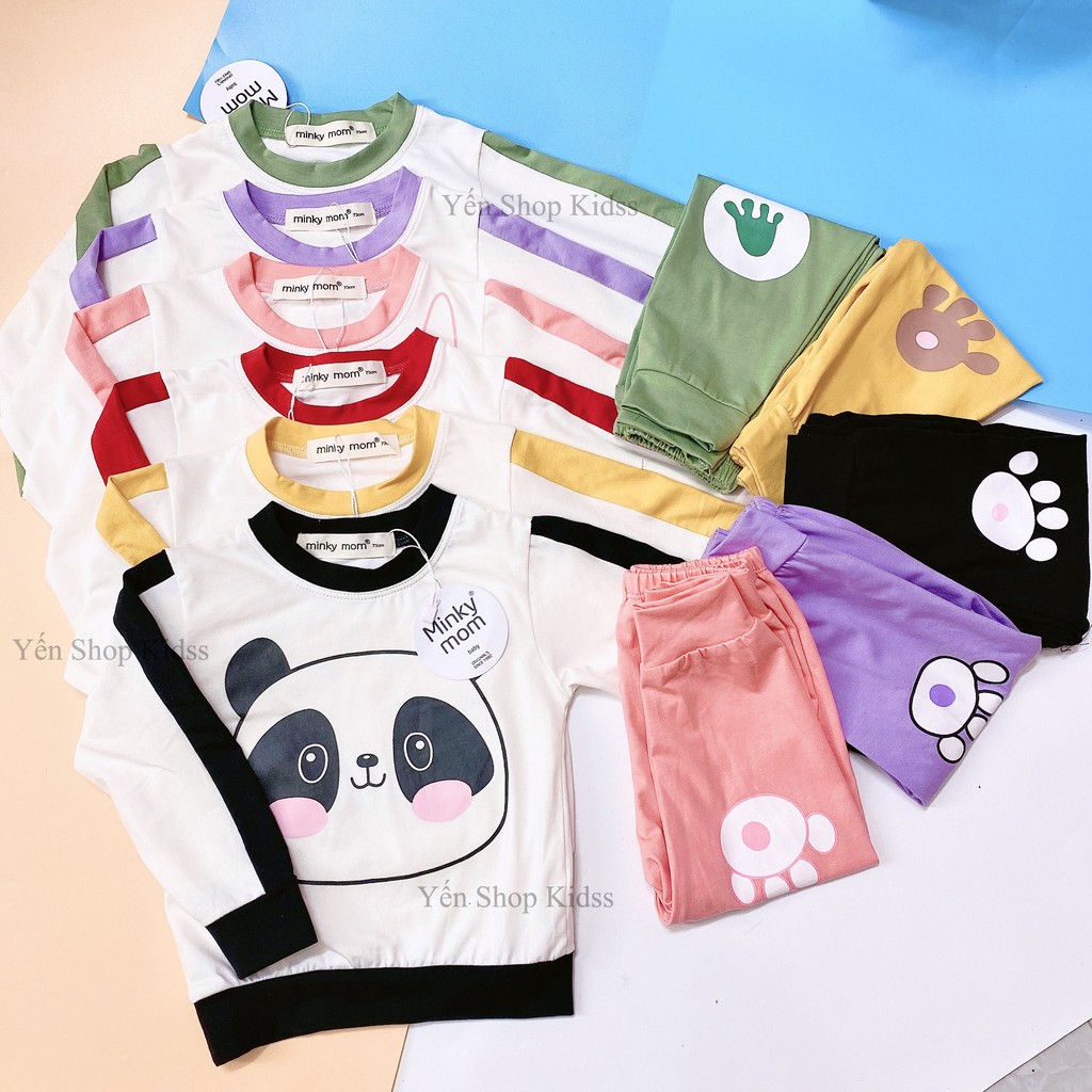 Sale !!! Bộ Dài  Minky Mom Cotton 100 % In Họa Tiết Ếch Xanh-Sói Đỏ_Super Sale ( Sz 7-19kg) (1301) | BigBuy360 - bigbuy360.vn