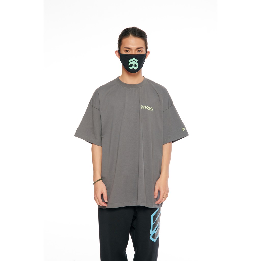 5THEWAY® /solid/ BIG LOGO MASK™ in BLACK MINT aka Khẩu Trang Đen