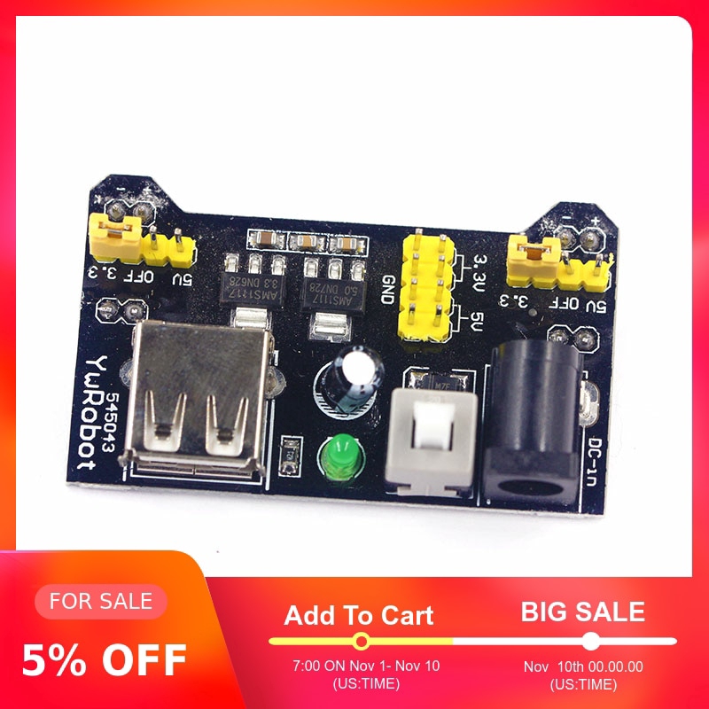 Mạch Cắm Dây Mb102 3.3v 5v