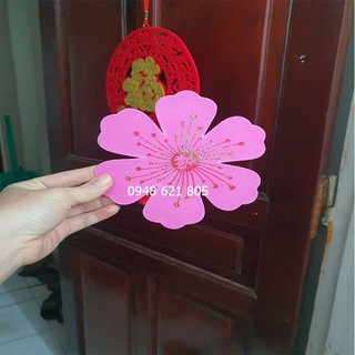 [SALE TẾT] Hoa đào xốp trang trí cửa kính, trang trí tết
