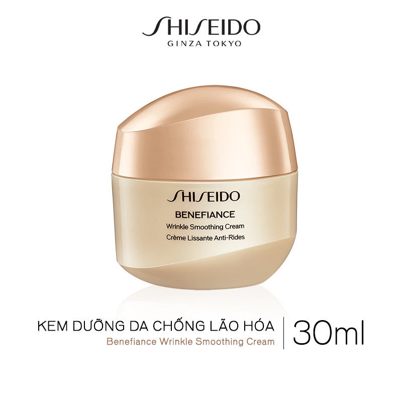 [Mã COSSHI03 giảm 10% đơn 600K] Kem dưỡng da chống lão hóa Shiseido Benefiance Wrinkle Smoothing Cream 30ml