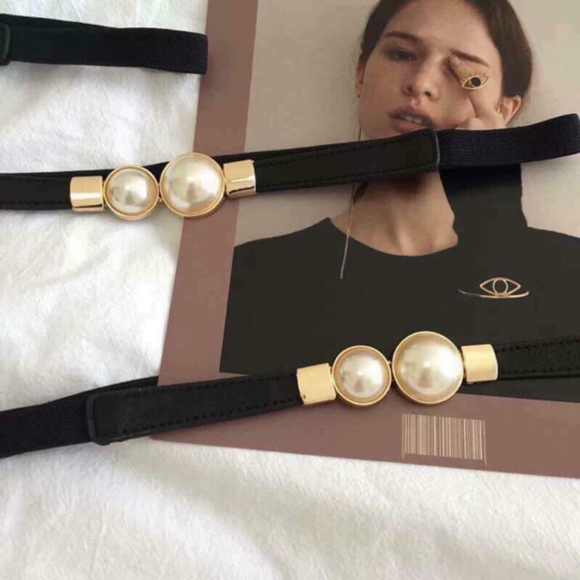 Dây belt móc cài đính hạt cho váy suông | BigBuy360 - bigbuy360.vn