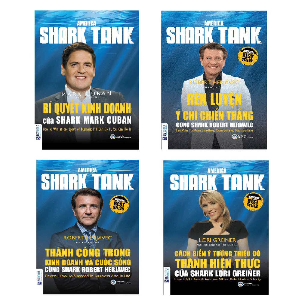 [BỘ SÁCH] Huấn Luyện Kinh Doanh Cùng America Shark Tank (4 cuốn)