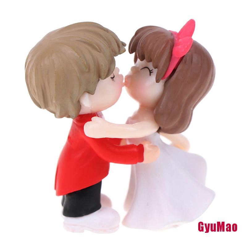 [rxGUMO] Mô Hình Cặp Đôi Lãng Mạn Thu Nhỏ Trang Trí Sân Vườn Nhà Búp Bê HDY