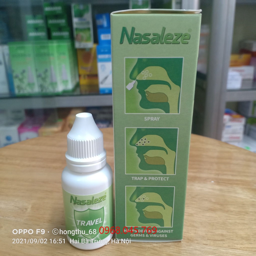 Xịt mũi NASALEZE TRAVEL 800mg