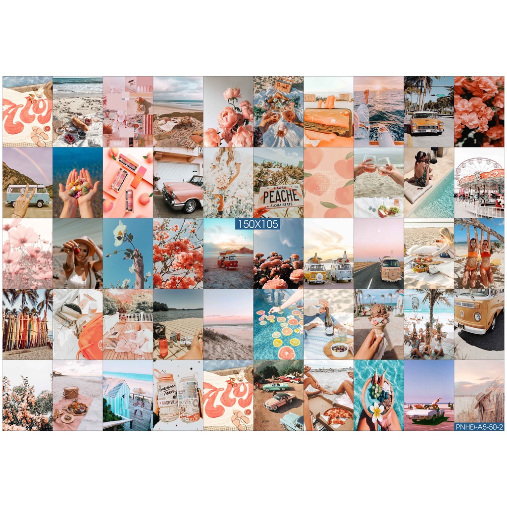 Combo Set 50 tờ Decal dán tường trang trí khổ A4,A5 - Trang trí Phòng ngủ Hiện đại PNHĐ2