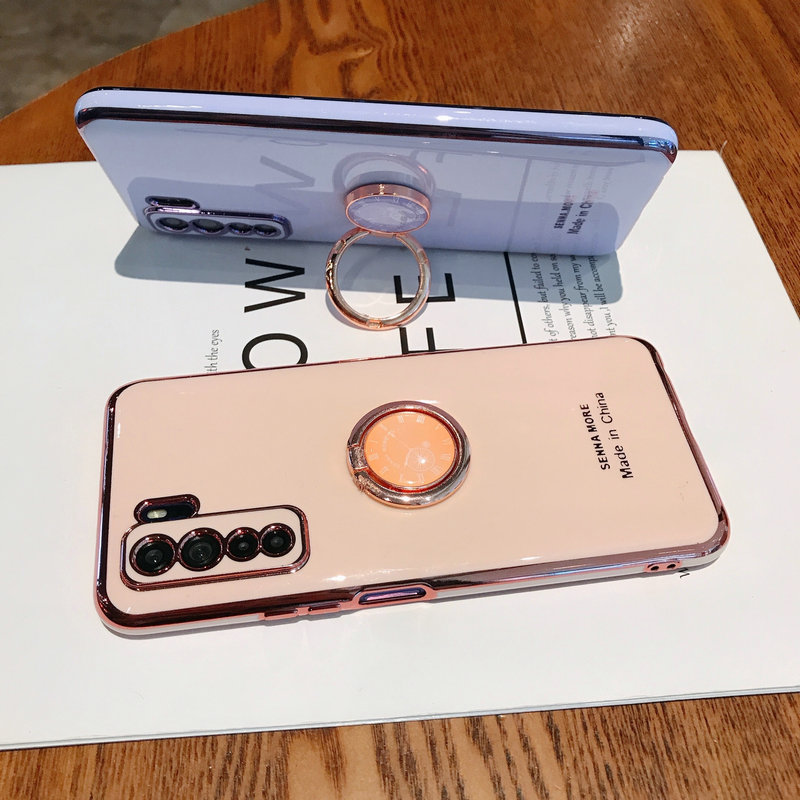 Ốp điện thoại TPU dẻo kèm giá đỡ cho OPPO RENO 6 4 5 3 4G 5G 5F 4F A95 A74 A54 A16 A15 S A53 A3S A12E A5S A7 A12 A52 A92 A5 A9 2020