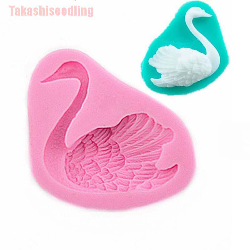 Khuôn Làm Bánh Chất Liệu Silicone Hình Thiên Nga Sáng Tạo