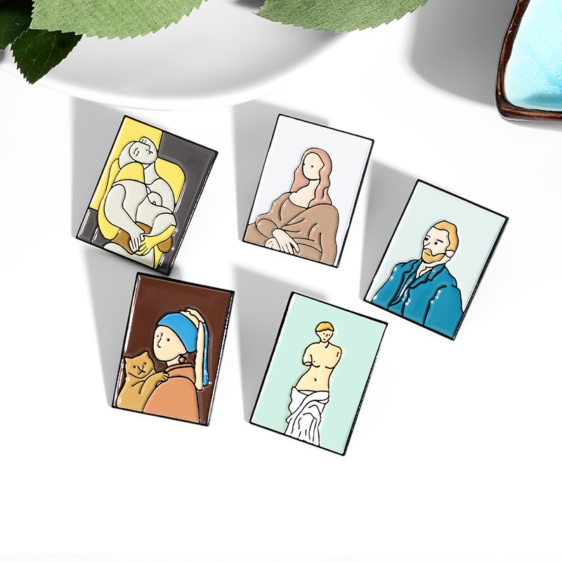 Ghim Cài Áo Tráng Men Họa Tiết Hoạt Hình Dễ Thương Cho Nam Nữ