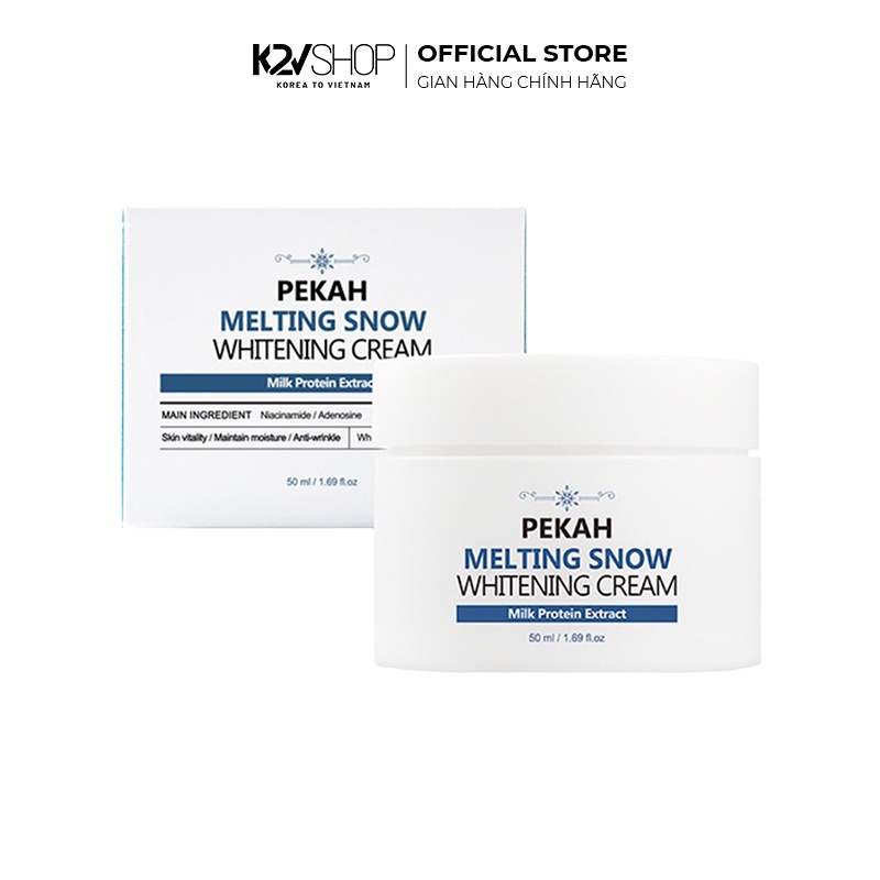 Kem Dưỡng Trắng Nâng Tone Pekah Melting Snow Whitening Cream 50ml - K2V Shop