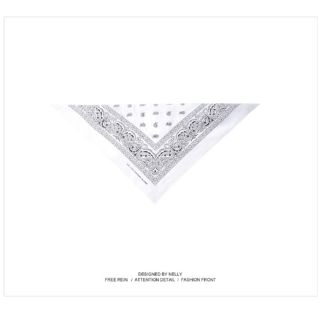 Khăn vuông bandana streetwear MANTO in họa tiết đơn giản nhiều màu tùy chọn