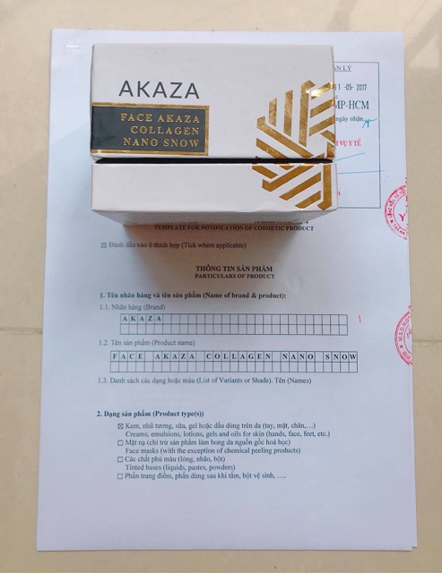 KEM FACE AKAZA COLLAGEN NANO SNOW (NHỎ)