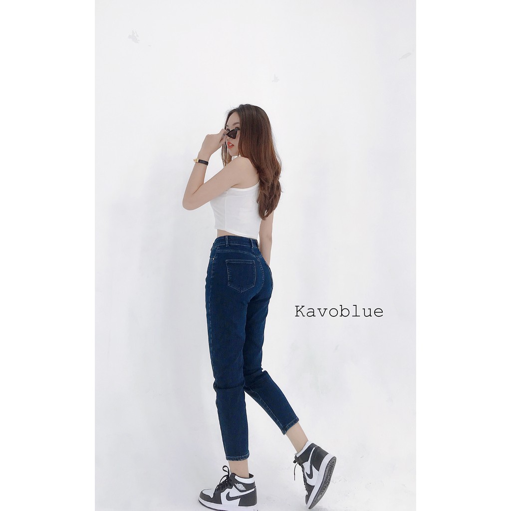 Quần Bò Nữ KAVO BLUE Dáng Boy Co Giãn 4 Chiều BY95