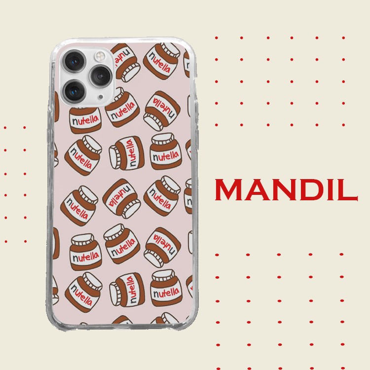 Ốp Lưng Cute Tumblr Nutella họa tiết thời trang cho Iphone 5 6 7 8 Plus 11 12 Pro Max X Xr PLQPOD00870