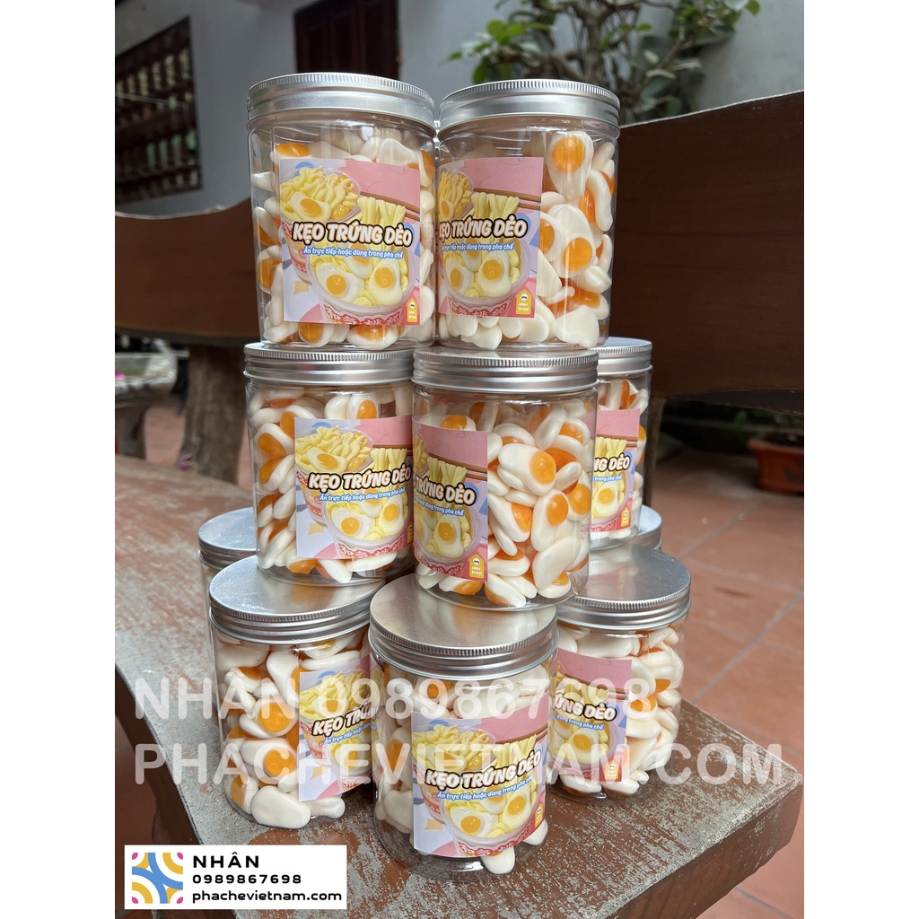 Kẹo dẻo vị cam  - Dùng để trang trí trà sữa hoặc đồ đá xay