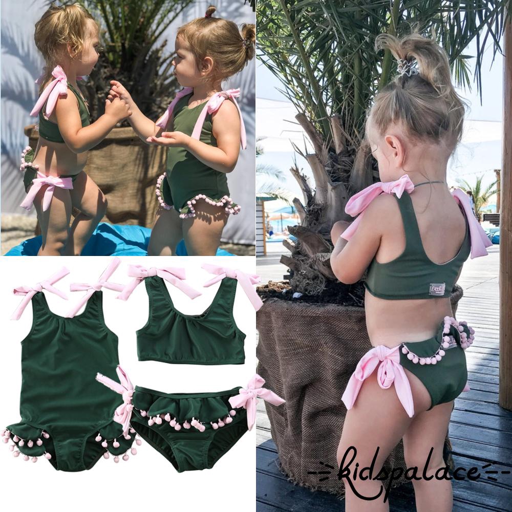 ➤♕❀❤Toddler Kids Baby Girl Bikini Set Swimwear Swimsuit Beachwear Bathing Suit