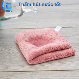 Khăn lau đa năng siêu mềm 60 x 30 cm Living C , khăn mặt đa năng mềm mại siêu thấm nước _KH60