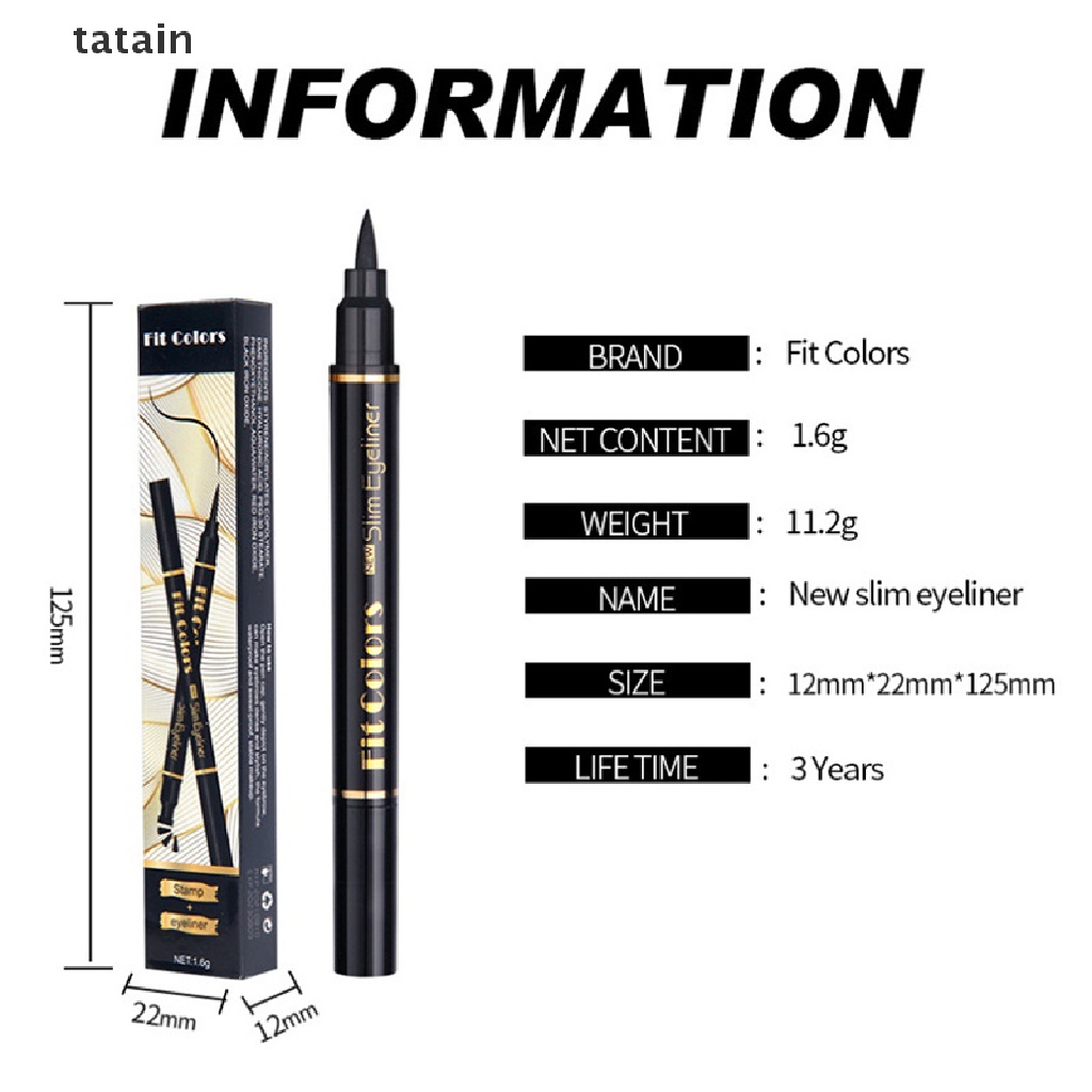 [Hàng mới về] Bút kẻ mắt lâu trôi hai đầu màu đen CVX