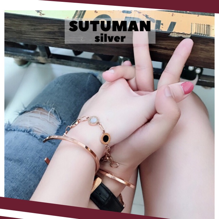 Vòng tay cuff vòng tay C dễ dàng điều chỉnh kích thước SuTu Việt Nam Thê giới phụ kiện thời trang