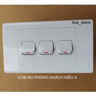 COMBO CÔNG TẮC  PHÒNG KHÁCH LẮP CHÌM( ĐẾ ĐƠN).