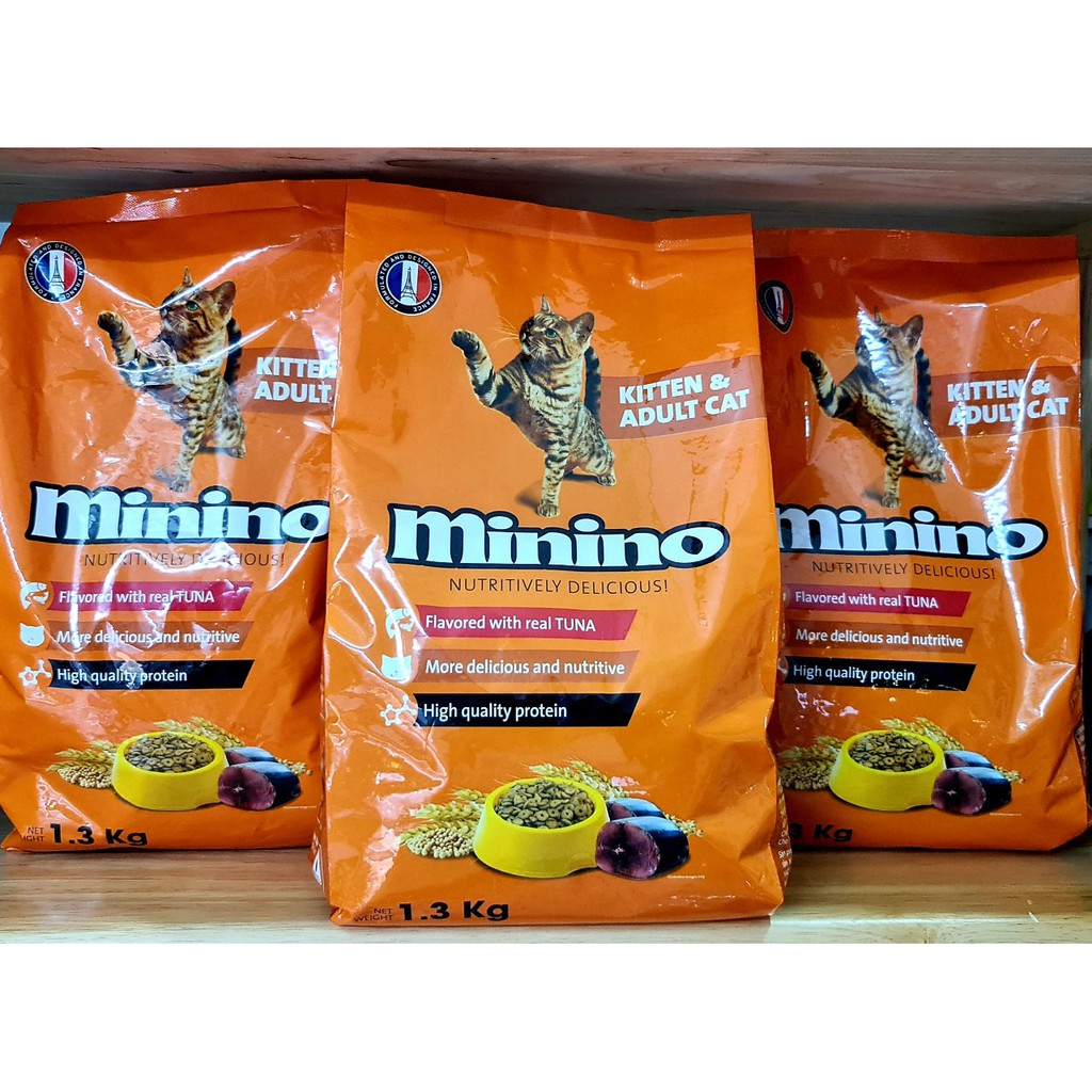 Hạt thức ăn Minino cho mèo 1.3Kg
