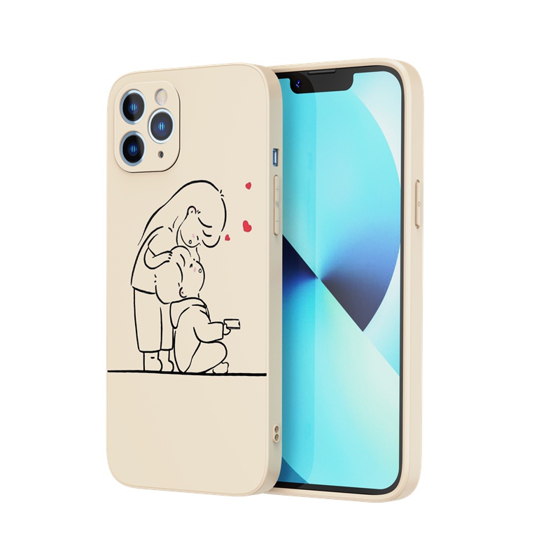 Ốp lưng iphone Ốp điện thoại Suntaiho silicon mềm in hình thích hợp cho iPhone 13 12 11 Mini Pro X XR XS Max 7/8 Plus