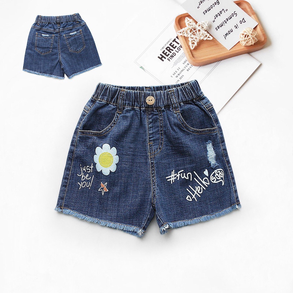 2110.QUẦN SỌT JEAN IN HOA & HELLO